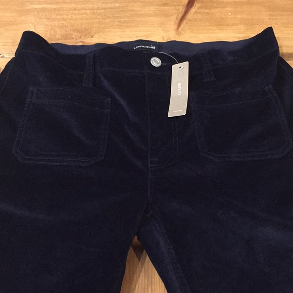 NEW J. Crew Petite Velour Pants - Picture 2 of 8